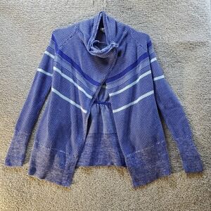 Ivivva Sweater Girls 10 Purple Wrap Cardigan Knitted Open Front Outdoor Casual